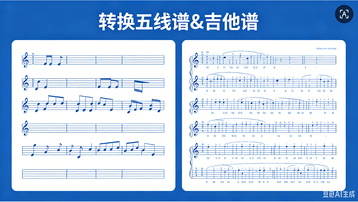 转五线谱吉他谱